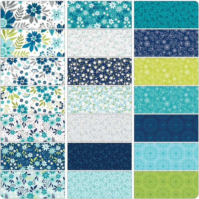Benartex Shelley Cavanna Among The Wildflowers II 5X5 Pack 42 5-inch Squares Charm Pack - Image 2